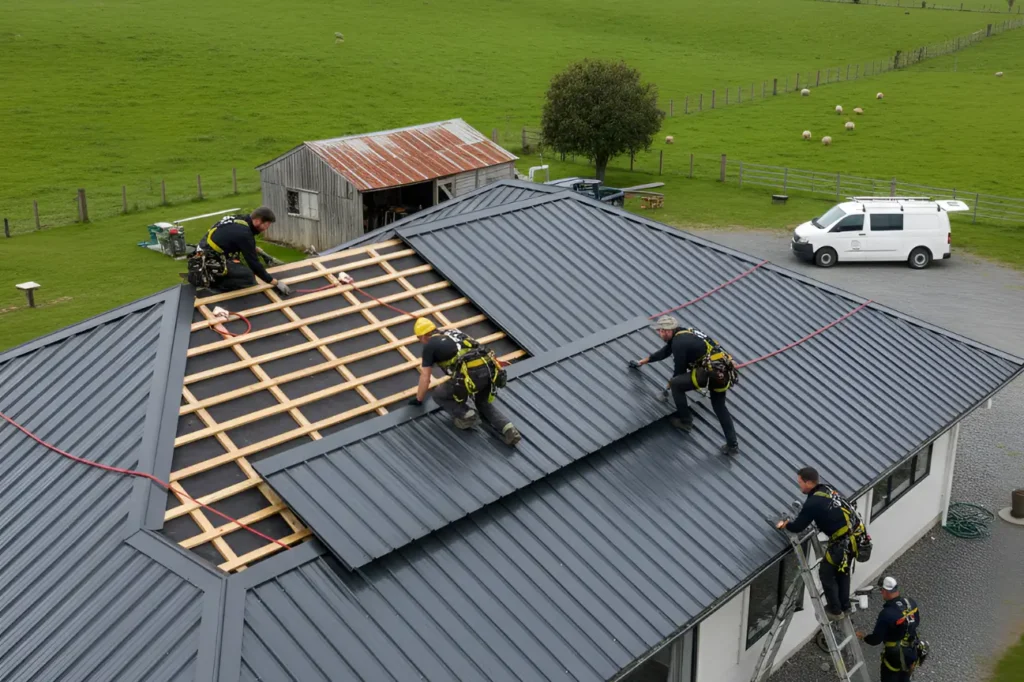 Professional roofers from Roofing Renovations Waikato providing expert roofing solutions and renovations throughout Waikato